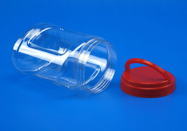 Transparent Square Plastic Storage Bins Screw On Lid Sealing 121 * 91 * 149MM